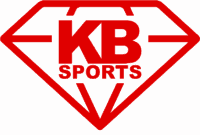 KB Sports Coaching: Sport-Coaching-Logo in Rot mit Diamant-Symbol